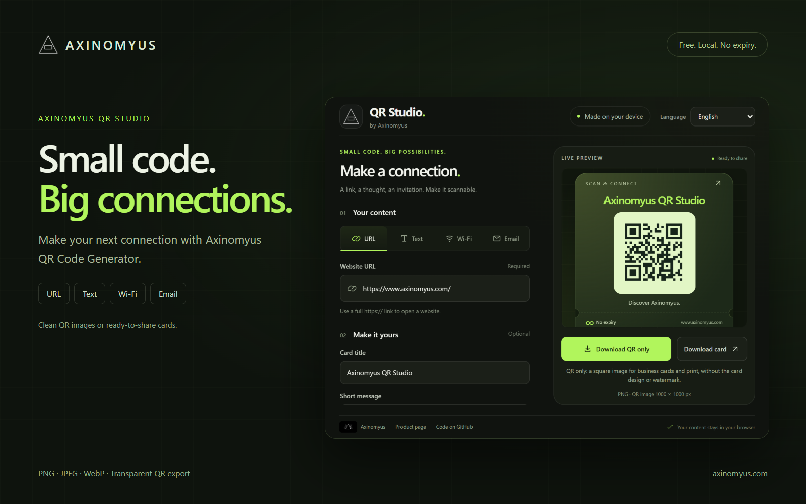 QR Code Generator Extension